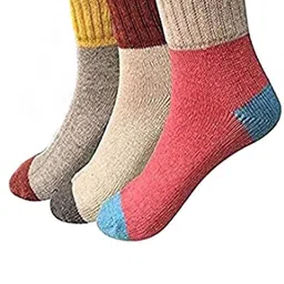 Alexvyan Women Pack Of 3 Color-Blocked Calf-Length Socks-picture-26