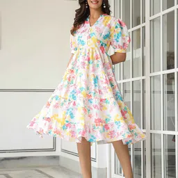 SZN Floral Fit and Flare Dress-picture-31
