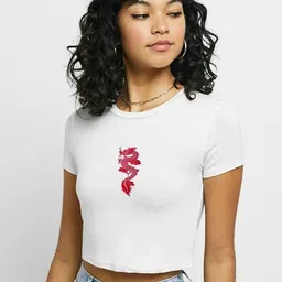 StyleCast x Revolte Women Drop-Shoulder Sleeves Pockets Slim Fit T-shirt-picture-28