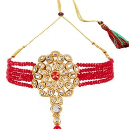 Anouk Gold-Plated Kundan Studded Jewellery Set image 4