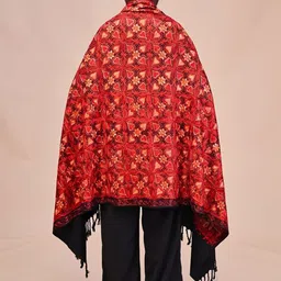 SWI Stylish Women Floral Embroidered Shawl image 5