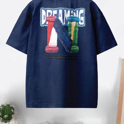 CODEZ Boys Pack Of 2 Printed Round Neck Drop-Shoulder Sleeves Cotton Oversized T-shirts image 4