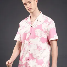 Voroxy Men Relaxed Floral Printed Casual Shirt image 3