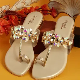 D LORZERI Embellished Ethnic Block Heel Sandals-picture-37