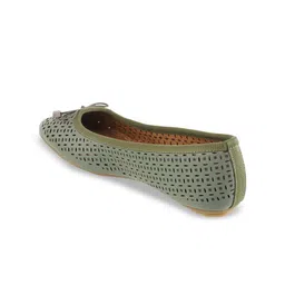 Mochi Embellished Stiletto Pumps with Laser Cuts image 2