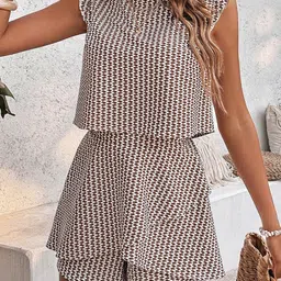 Outzidr Women Striped Playsuit Jumpsuit image 3