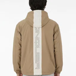 glitchez Striped Hooded Tailored Jacket image 4