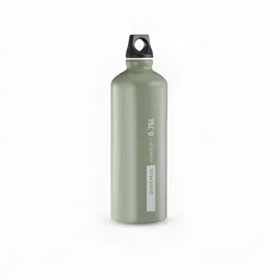 Quechua By Decathlon Green & Black Single Aluminium Printed Water Bottle image 1