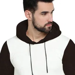 BEYOU FASHION Men Colourblocked Hooded Sweatshirt image 4