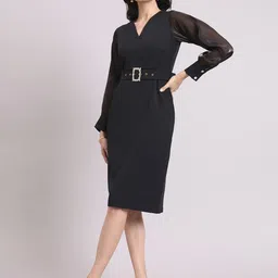 PowerSutra Women Bodycon Midi Dress-picture-28