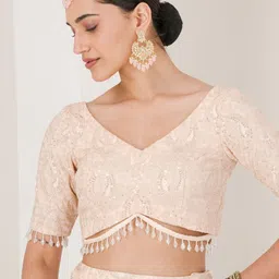 MAIVE Thread Work Ready to Wear Lehenga & Blouse Organza image 4