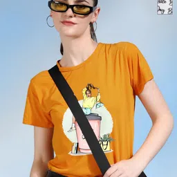 Metronaut Women 2 Printed Bio Finish Applique T-shirt-picture-18
