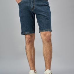 STUDIO NEXX Men Washed Loose Fit Mid-Rise Denim Shorts-picture-31