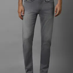 Allen Solly Men Skinny Fit Mid-Rise Heavy Fade Mid Wash Jeans-picture-11