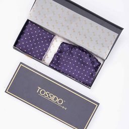 Tossido Men Woven Design Ascot & Pocket Square Accessory Gift-picture-43