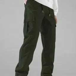 VOOTER Men Relaxed Pleated Cargos Trousers-picture-25