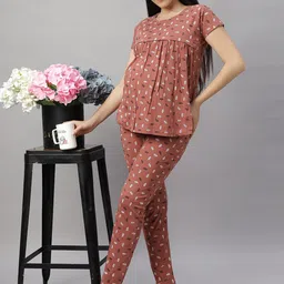 DZZO Women Printed Night suit image 3