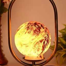 1ST TIME Brown Glass Cylinder Table Lamps image 3