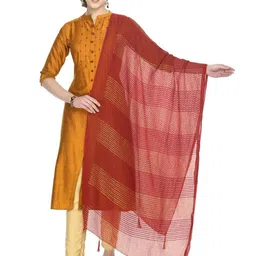 A R SILK DUPATTA HUB Woven Design Leheriya Dupatta with Zari-picture-41