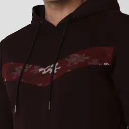 Van Heusen Flex Men Solid Hood Cotton Pullover Sweatshirt image 2