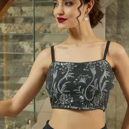 Shally Bhasin by Athena Women Sequined Top & Skirt Co-Ord Set image 5