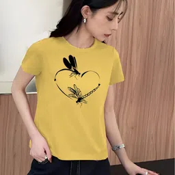 Kasendra Graphic Printed Round Neck Graphic Regular Fit T-shirt-picture-11