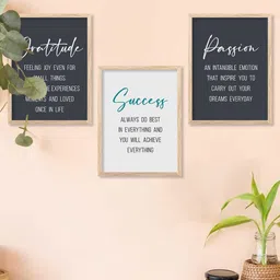 walllane Motivational Wall Art With Frame Home Decor Wall Painting For Living Room Office Bedroom image 3