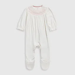 mothercare Girls Embroidered Cotton Sleepsuit-picture-41
