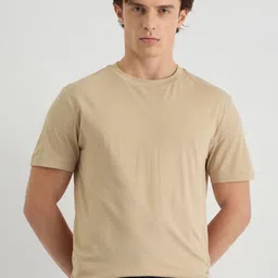 GANT Men Solid Round Neck Cotton T-shirt-picture-38