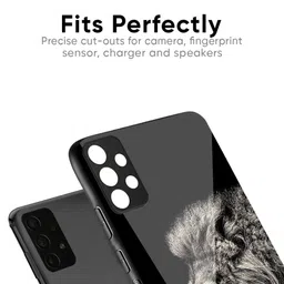 QRIOH Unisex OnePlus 13s 5G Quirky Brave Lion Shockproof Glass Back Case image 2