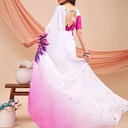 Leelavati Floral Printed Pure Chiffon Saree image 5