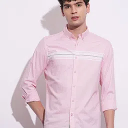 Being Human Men Classic Slim Fit Horizontal Stripes Opaque Striped Casual Shirt-picture-37