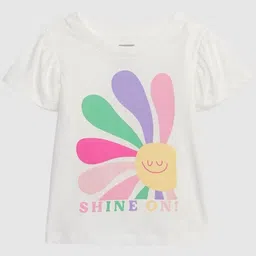 GAP Girls Graphic Printed Round Neck Pure Cotton Relaxed Fit T-shirt-picture-39