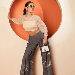 Antheaa Women Smart High-Rise Trousers-image-22