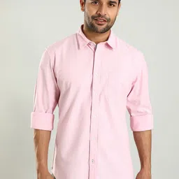 Indian Terrain Spread Collar Long Sleeves Regular Fit Cotton Casual Shirt-image-40