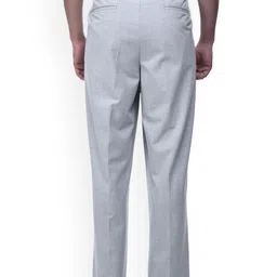 Tailoraedge Men Striped Relaxed Wrinkle Free Pleated Trousers image 4
