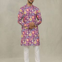 Arihant Rai Sinha Men Floral Printed Kurta-picture-34