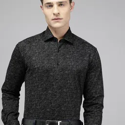 Van Heusen Slim Fit geometric Printed Pure Cotton Formal Shirt-picture-39