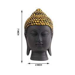 Zart Black Buddha Idol Showpiece image 3