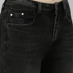 SHOWOFFFF Women Comfort Bootcut High-Rise Light Fade Acid Wash Stretchable Jeans image 4