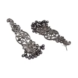 PUJVI Beaded Oxidised Jewellery Set image 2