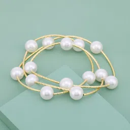 Kushal's Fashion Jewellery Women Gold-Plated Link Bracelet-image-97