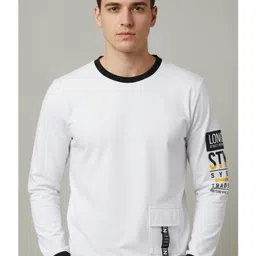 AUTNA Men Typography Printed Pockets Long Sleeves T-shirt-picture-22