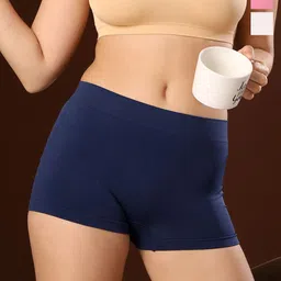 PAAVKI Women Pack of 3 Mid-Rise Anti Microbial Boyshorts Briefs-picture-24