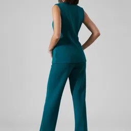 glitchez Solid V-Neck Blazer & Trousers Co-Ords image 2