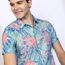 Highlander Men Coral Printed Casual Regular Fit Shirt-picture-43