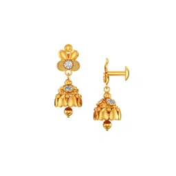 Joyalukkas Gold Harmony Fusion Jhumka- 3.365 gms image 4