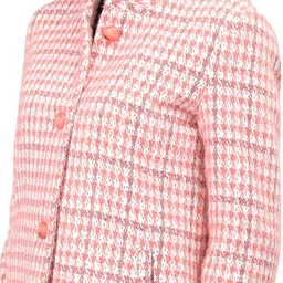 lure urban Wool Checkered Coat For Women image 5