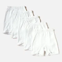 Juniors by Babyshop Girls Pack Of 5 CottonBoy Shorts NU761-002SWHITE-picture-43