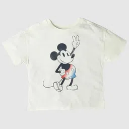 GAP Girls Character-Based Mickey Mouse Graphic Crew Neck Pure Cotton T-Shirt-picture-16